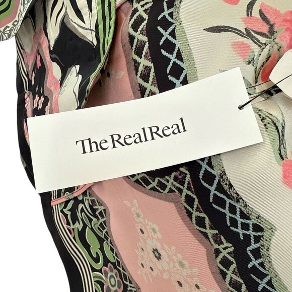 Etro silk detailed Floral pastel Multicolor Women's spring jacket blazer 46 - Picture 7 of 8